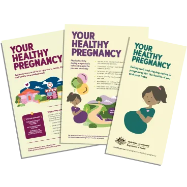 3 Your Healthy Pregnancy brochures