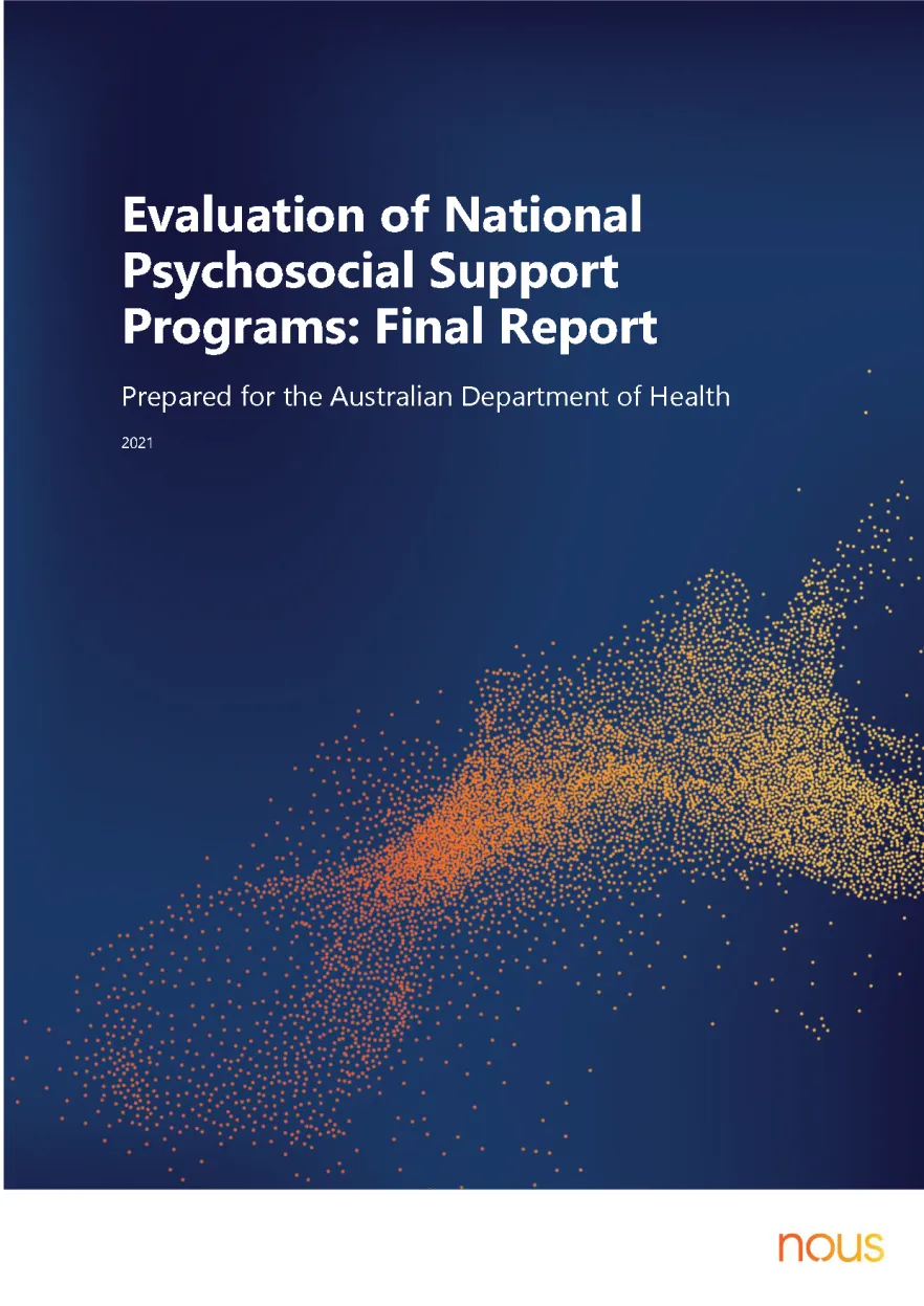 Evaluation of National Psychosocial Support Programs - Final Report 2021
