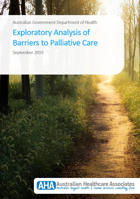 Exploratory Analysis of Barriers to Palliative Care cover