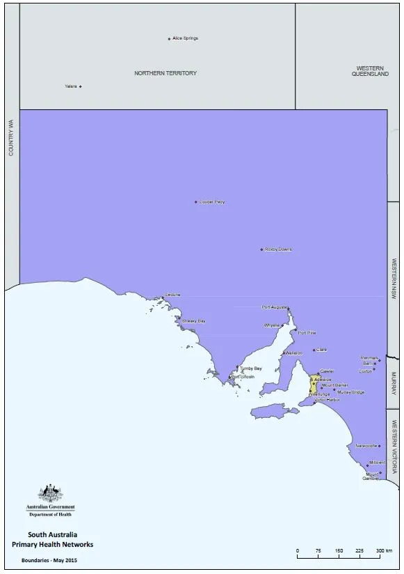 SA PHN boundary map