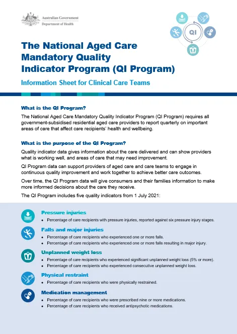 QI Program information sheets