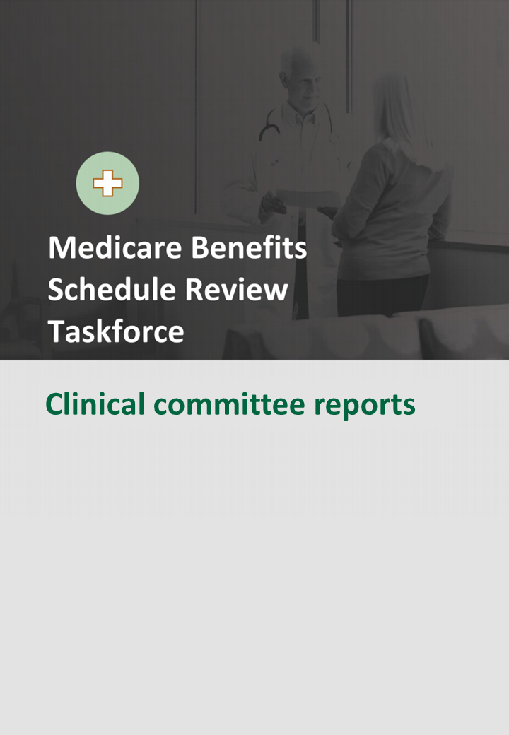 MBS Review clinical committee reports collection