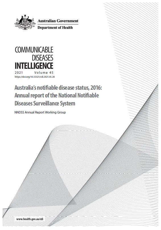Cover image for 2016 NINDSS annual report