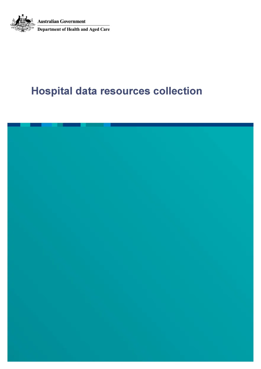 Hospital data resources