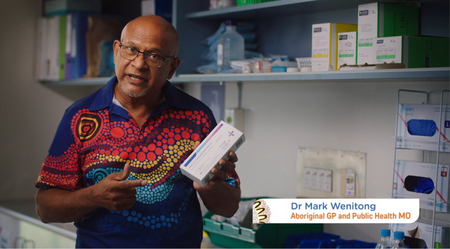 Dr Mark shows us how to use a rapid antigen test (RAT)