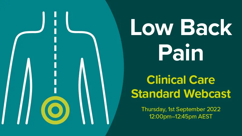 Low Back Pain Clinical Care Standard