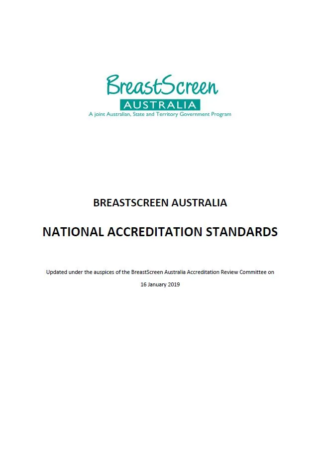BreastScreen Australia National Accreditation Standards (NAS)