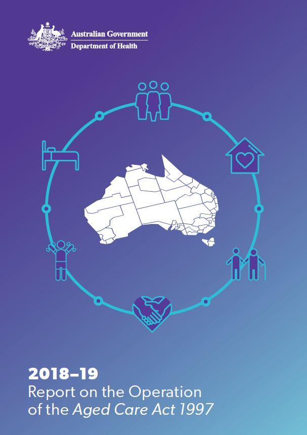 2018–19 Report on the Operation of the Aged Care Act 1997 cover