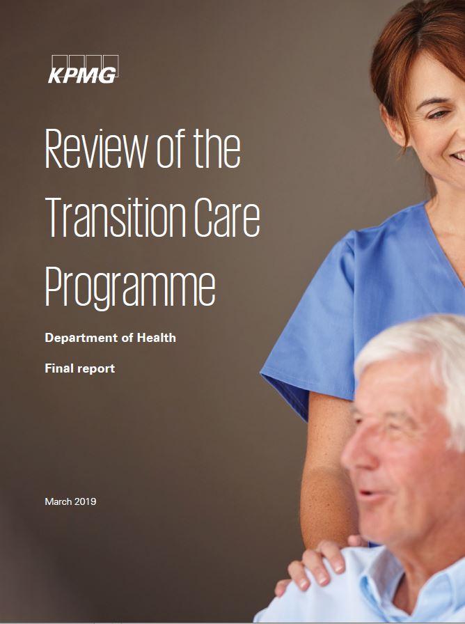 Cover image of the Review of the Transition Care Programme