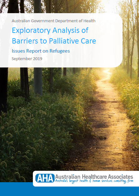 Exploratory Analysis of Barriers to Palliative Care – Issues Report on Refugees cover
