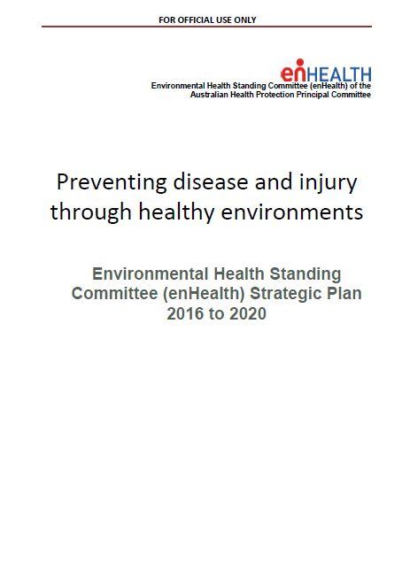 Cover image of enHealth strategic plan 2016 to 2020