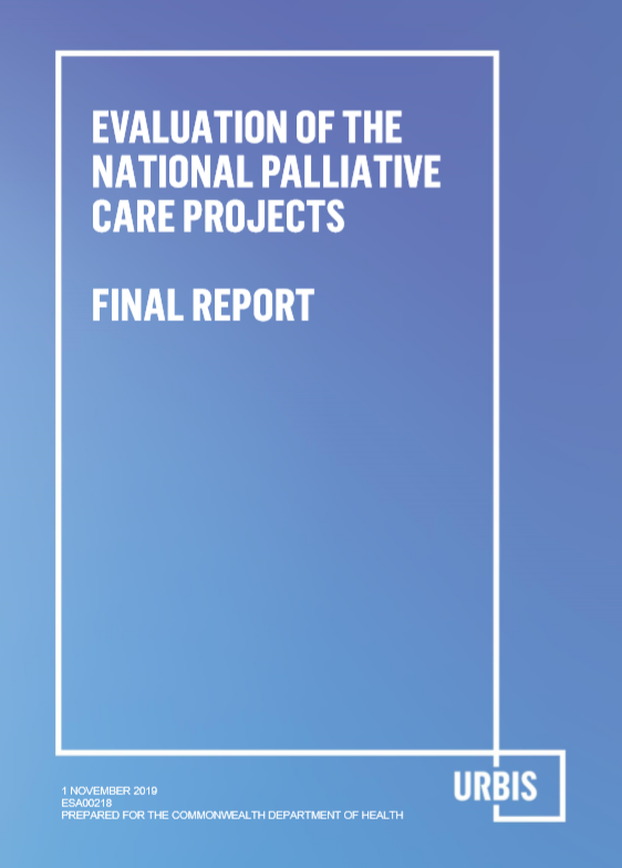 Final Report for the National Palliative Care Projects cover