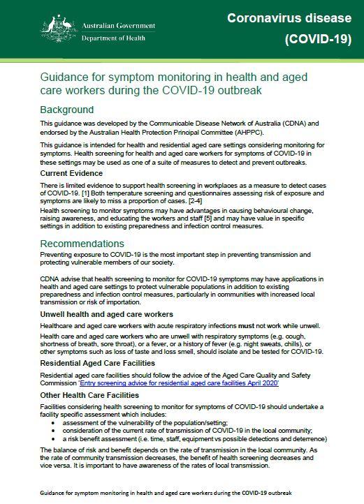 Cover image for CDNA guidance document