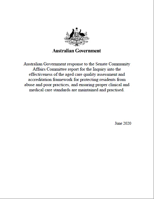 effectiveness of aged care quality assessment and accreditation