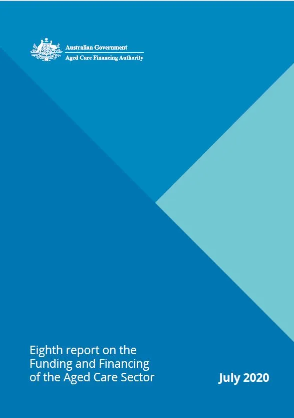 Cover image for Eighth Report on the Funding and Financing of the Aged Care Industry – July 2020