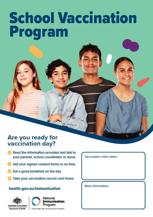School Vaccination Program – Poster