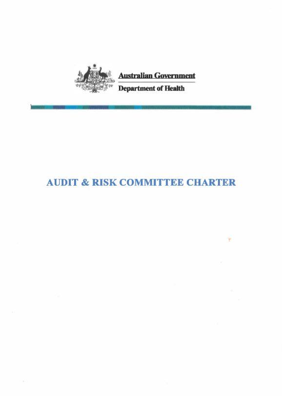 Audit and Risk Committee Charter cover