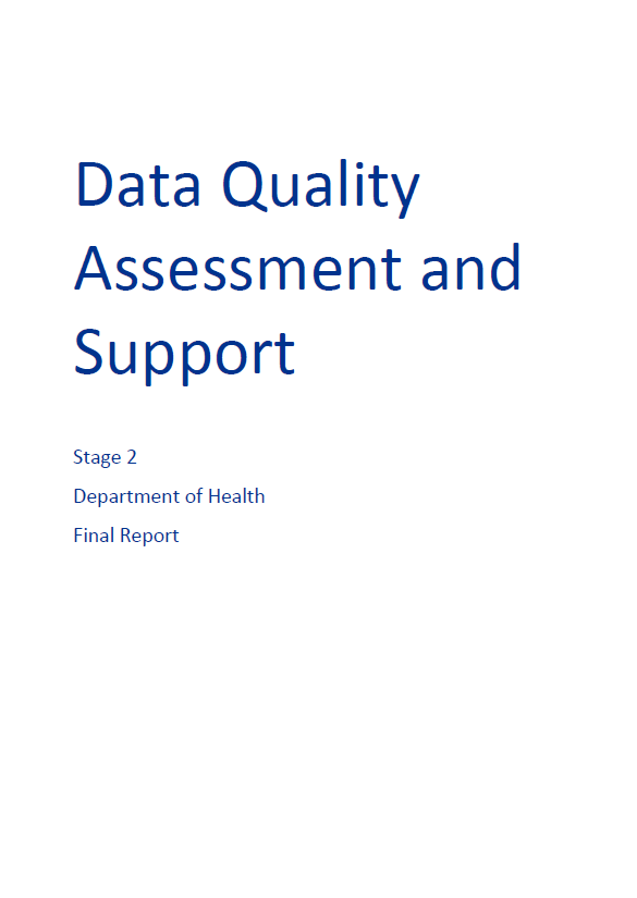 Cover image for Aboriginal Community Controlled Health Services Data Quality Assessment and Support – Stage 2