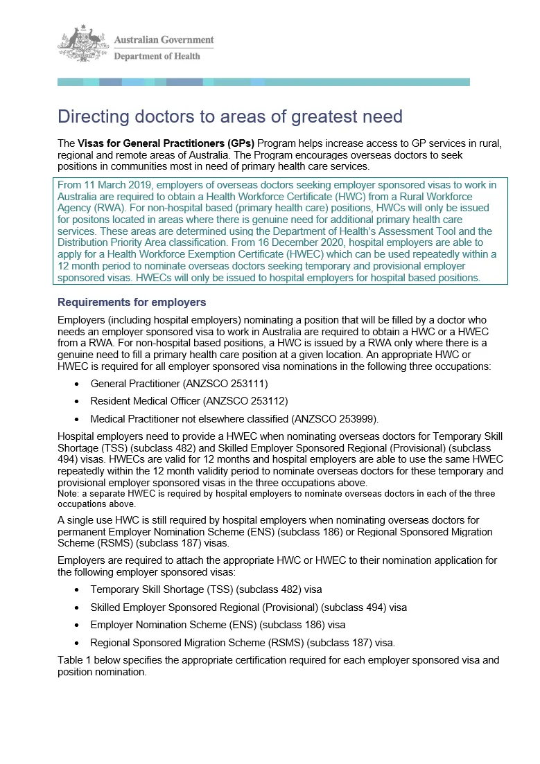 Directing doctors to areas of greatest need cover image