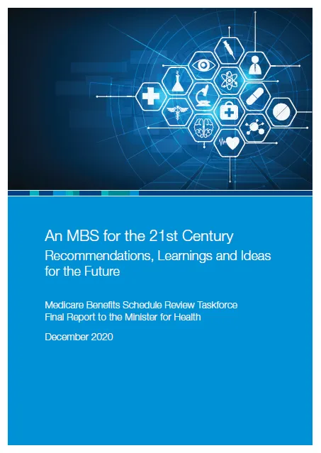Cover image for an MBS for the 21st century recommendations, learnings and ideas for the future