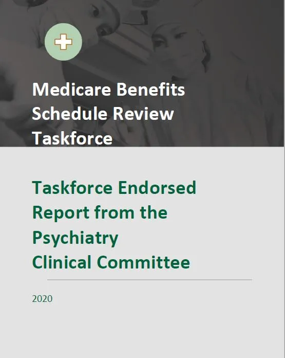 Taskforce Endorsed Report from the Psychiatry Clinical Committee cover