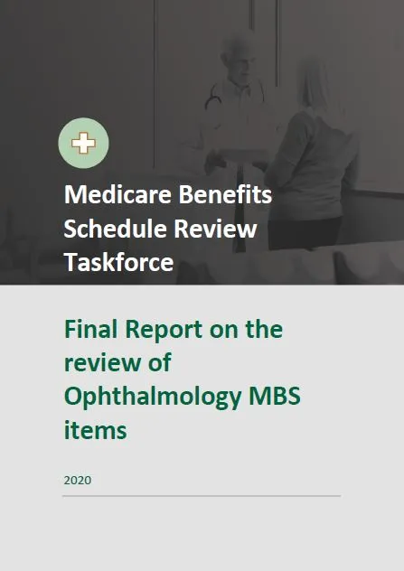 Final Report on the review of Ophthalmology MBS items