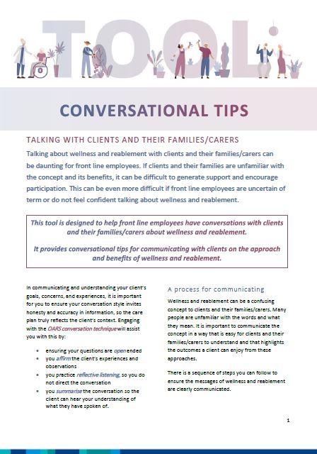 Conversational tips