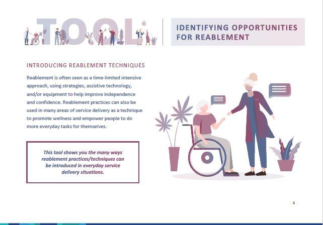Identifying opportunities for reablement