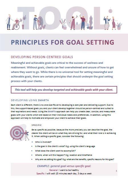 Principles for goal setting