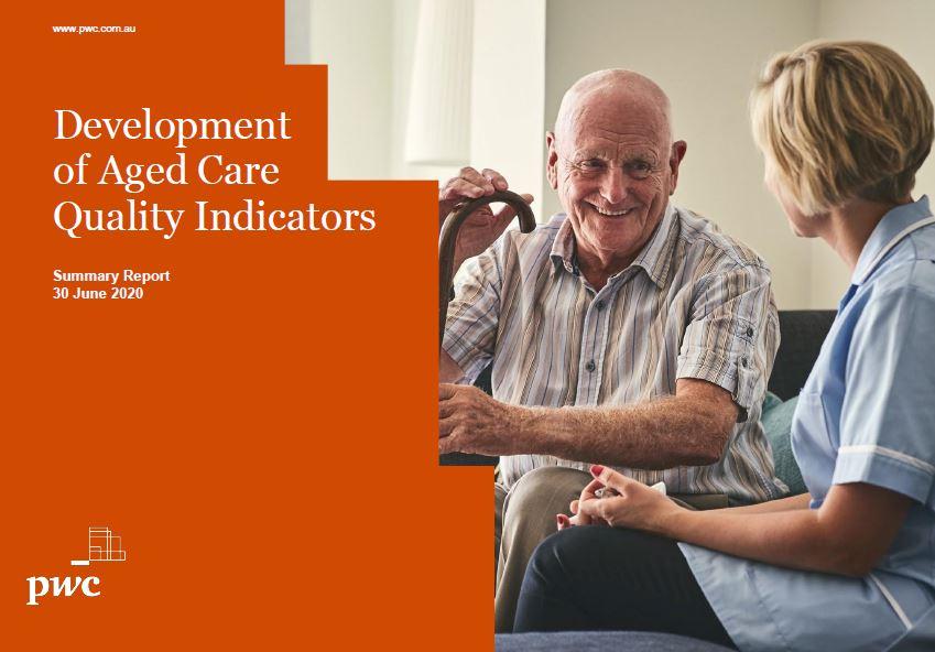 Development of Aged Care Quality Indicators - Summary Report cover