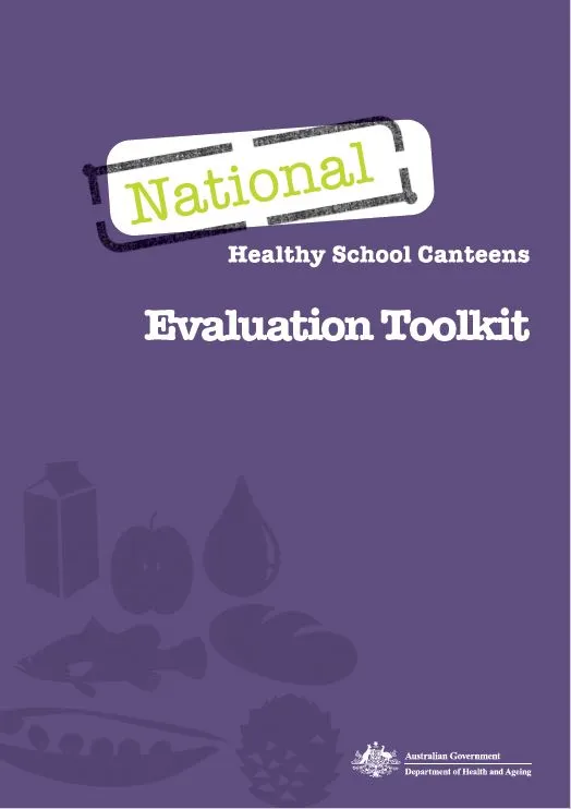 Cover image for National Healthy School Canteens – Evaluation toolkit