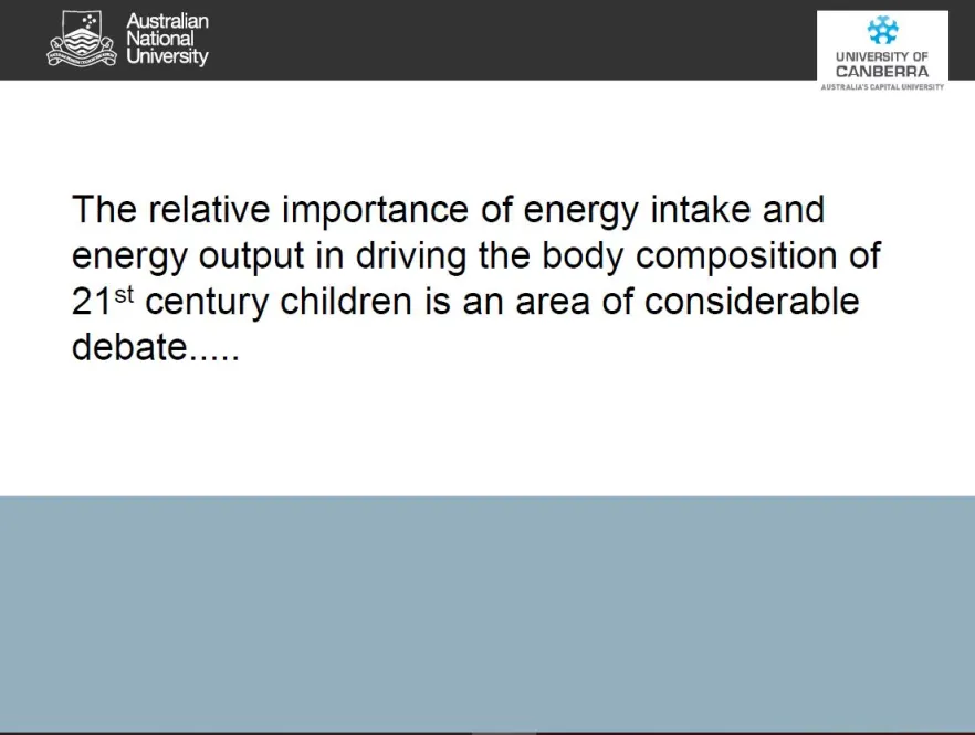 Cover image for National Obesity Summit presentation – Professor Dick Telford 