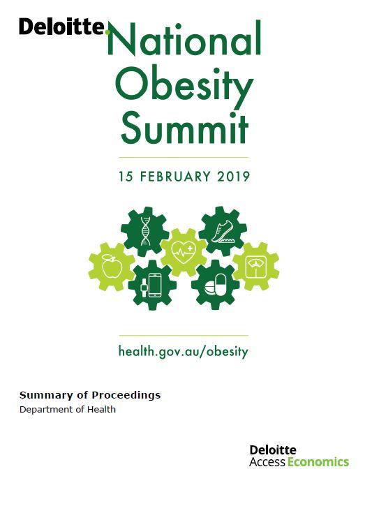 Cover image for National Obesity Summit – summary of proceedings