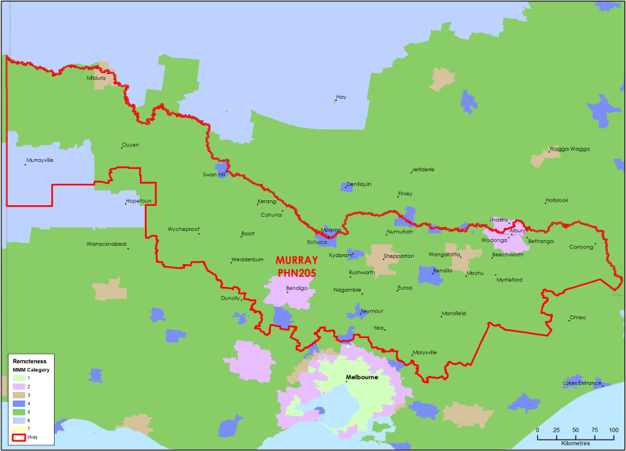 Murray PHN MMM remoteness area