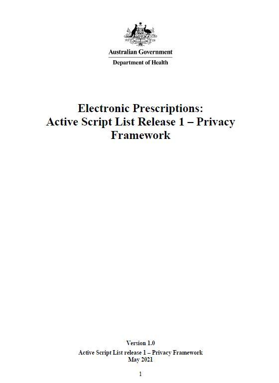 Electronic Prescriptions Security and Access Policy