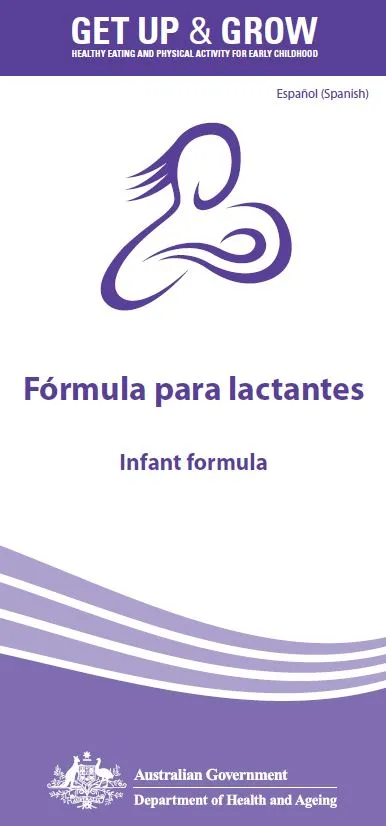 Cover image for Fórmula para lactantes (Infant formula)