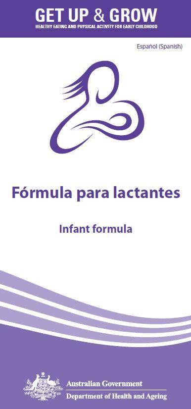 Cover image for Fórmula para lactantes (Infant formula)