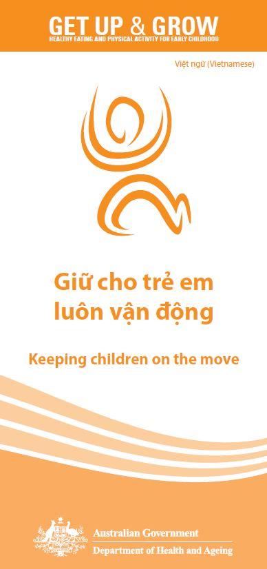 Cover image for Giữ cho trẻ em luôn vận động (Keeping children on the move)