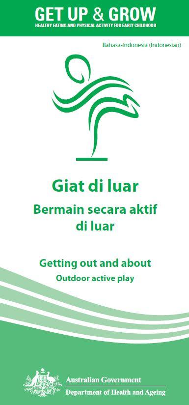 Cover image for Giat di luar Bermain secara aktif di luar (Getting out and about – outdoor active play)