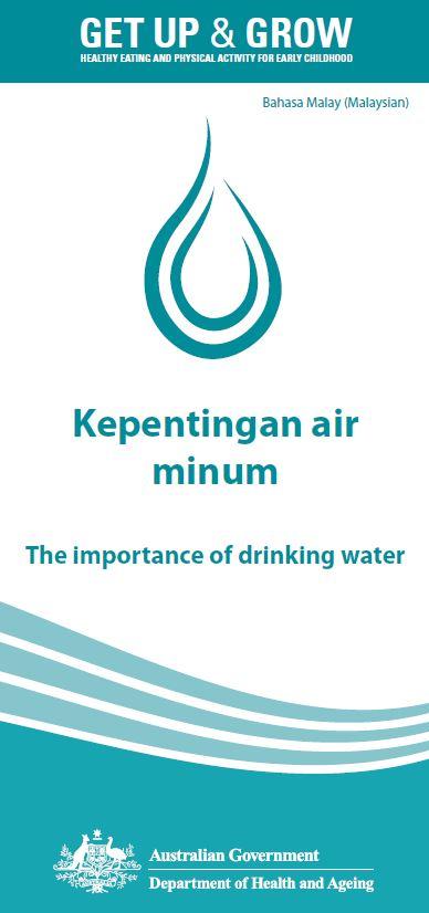 Cover image for Kepentingan air minum (The importance of drinking water)