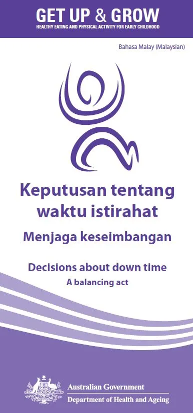 Cover image for Keputusan tentang waktu istirahat Menjaga keseimbangan (Decisions about down time: a balancing act)