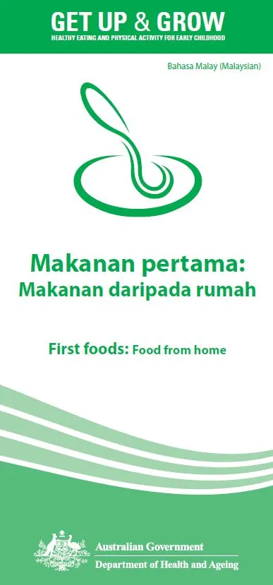 Cover image for Makanan pertama: Makanan daripada rumah (First foods: food from home)