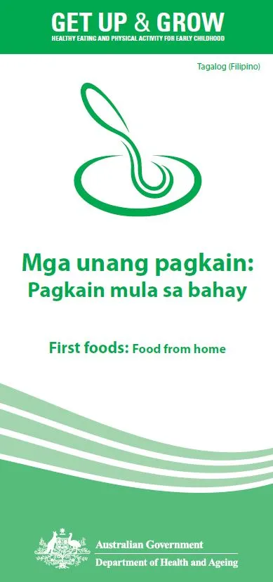 Cover image for Mga unang pagkain: Pagkain mula sa bahay (First foods: food from home)