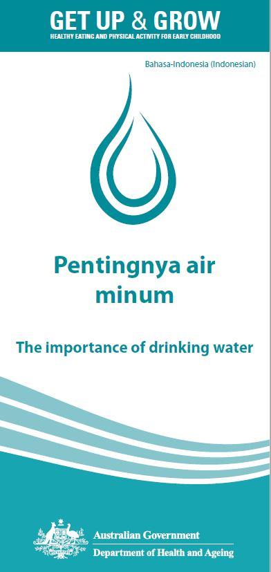 Cover image for Pentingnya air minum (The importance of drinking water)