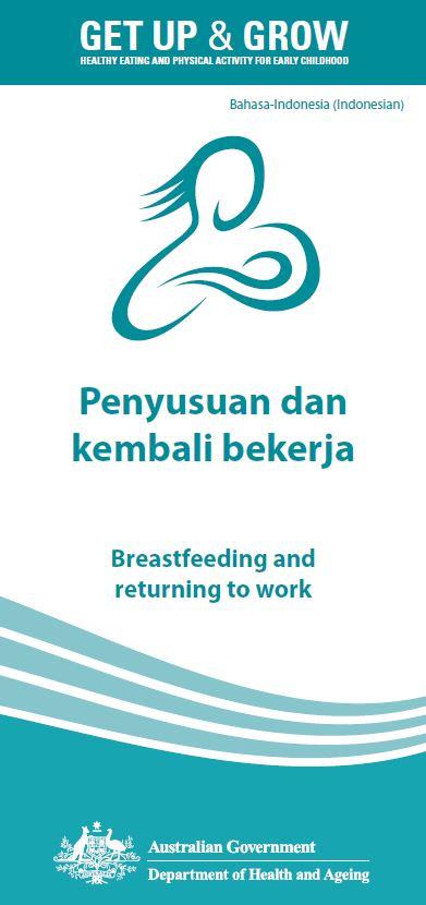 Cover image for Penyusuan dan kembali bekerja (Breastfeeding and returning to work)