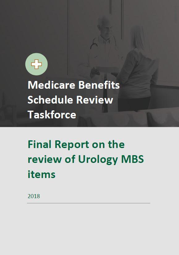 Cover image of Taskforce final report – Urology MBS items
