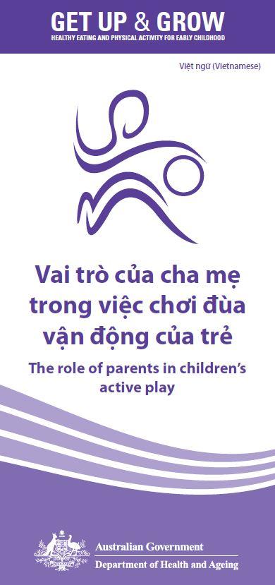 Cover image for Vai trò của cha mẹ trong việc chơi đùa vận động của trẻ (The role of parents in children’s active play)