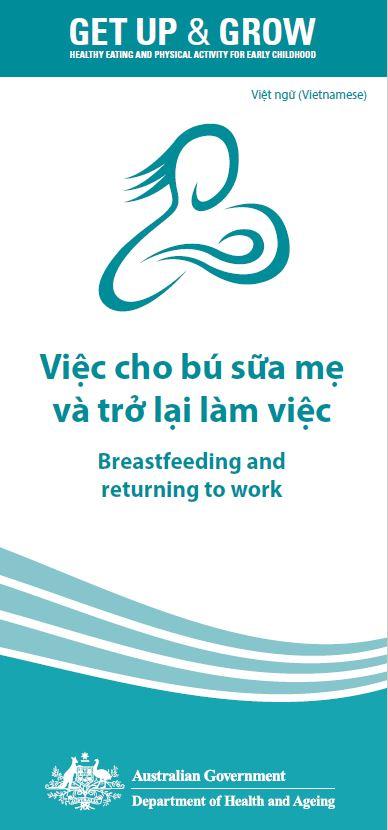 Cover image for Việc cho bú sữa mẹ và trở lại làm việc (Breastfeeding and returning to work)