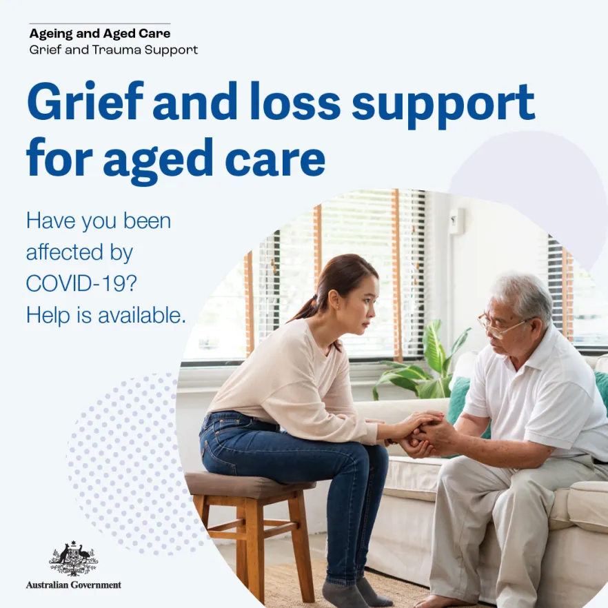 Grief and trauma support – social media image – family and friends