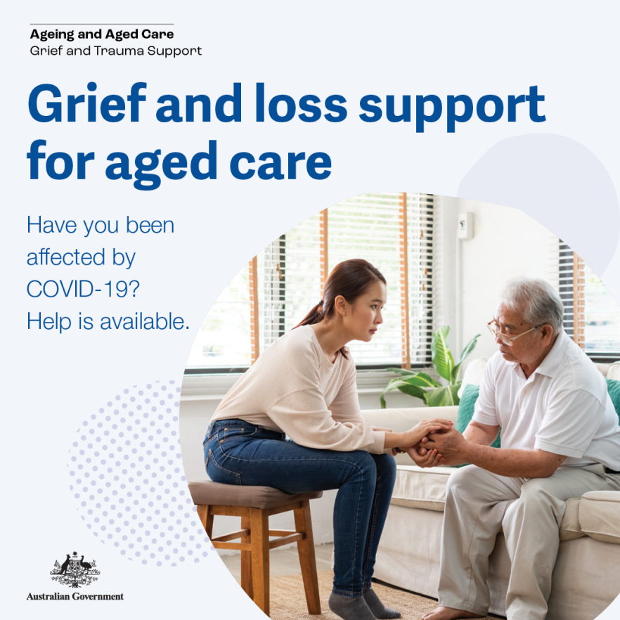 Grief and trauma support – social media image – family and friends